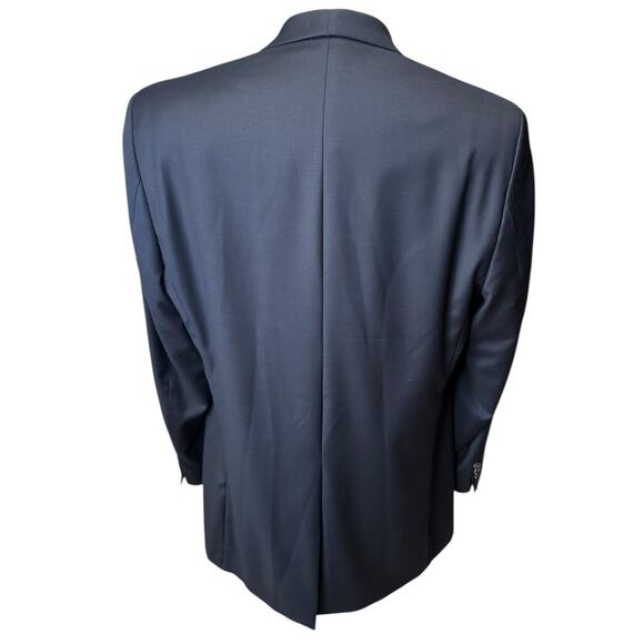Lauren Ralph Lauren Men’s 44L Wool Navy Blue Two Button Sport Coat Blazer - Picture 5 of 9